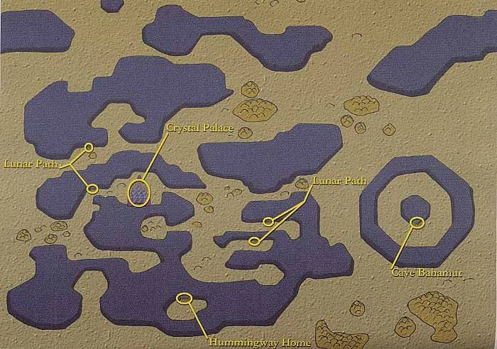 Carte de la Lune dans Final Fantasy IV