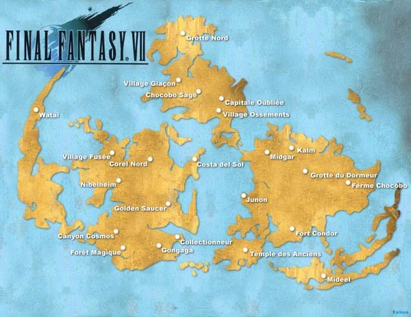 Carte du monde de Final Fantasy VII Carte du monde — Final Fantasy VII