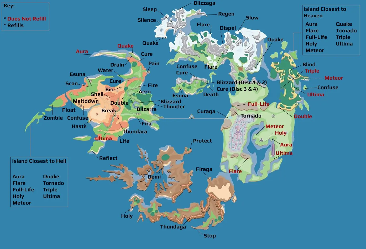 FF8 Magic Map — cliquez pour agrandir FF8 Magic Map