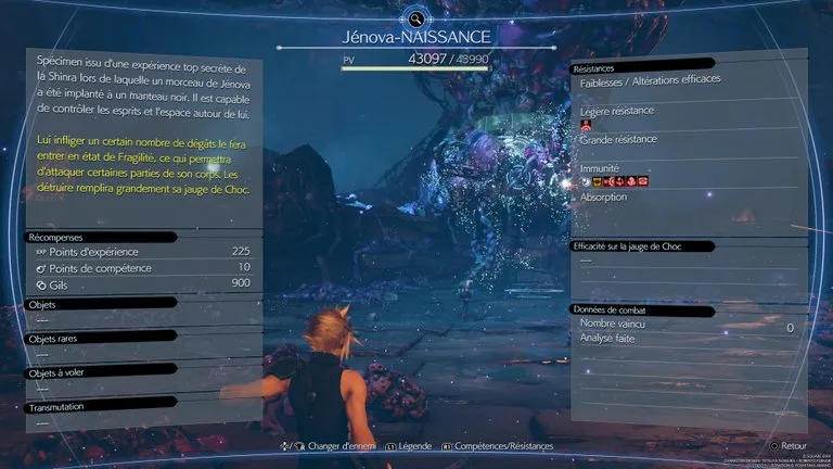 Combat Jénova-NAISSANCE — capture 2 sur 13