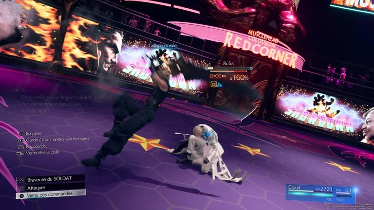 Combat Rufus Shinra — capture 8 sur 9