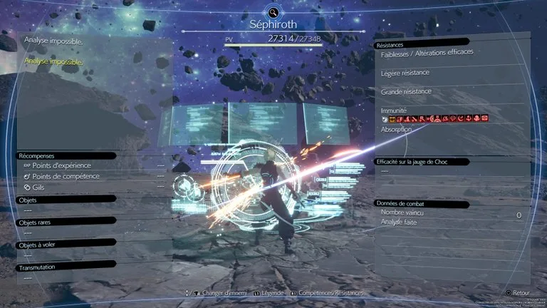 Combat Séphiroth — capture 2 sur 5