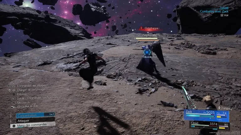 Combat Séphiroth — capture 4 sur 5