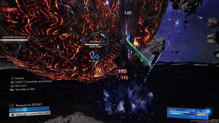 Combat Séphiroth réincarné — capture 4 sur 31