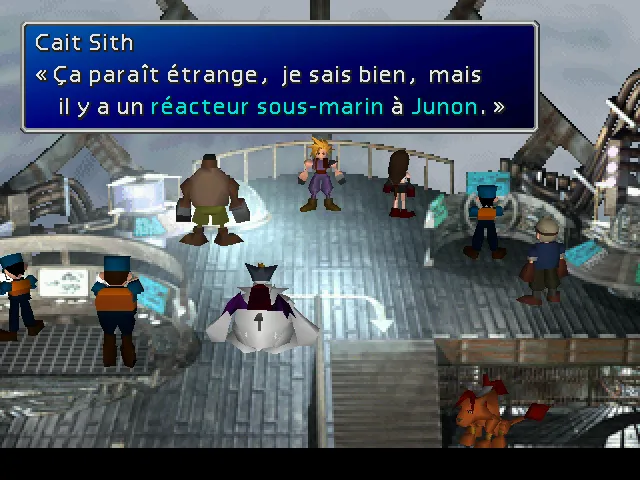 Cait Sith indique la prochaine destination