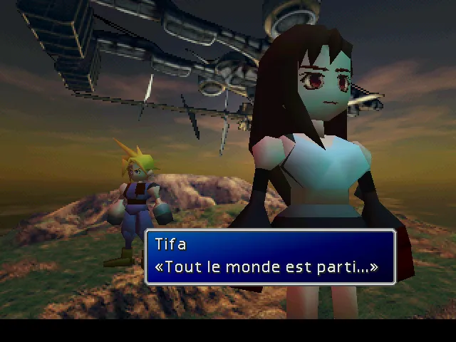 Clad et Tifa passent leur dernière nuit avant le combat final
