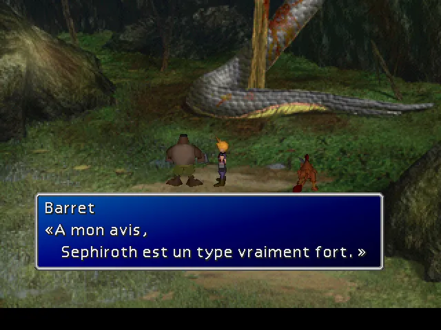 La découverte du Zolom de Midgar empalé