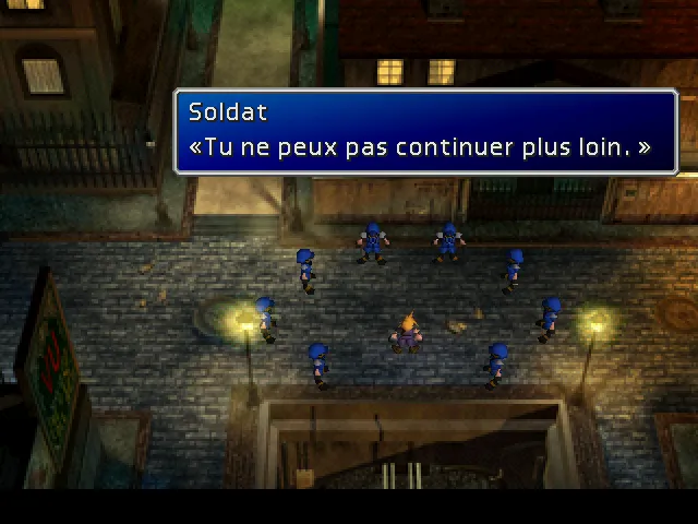 Une horde de gardes vous encercle dans tous les cas