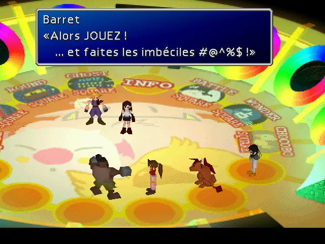 Barret semble énervé, même au plus grand parc d'attractions du monde