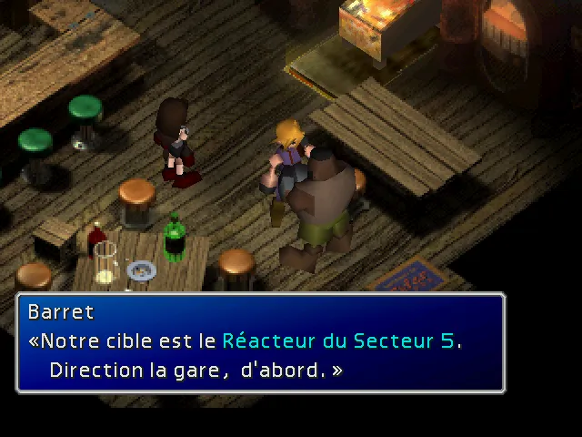 Barret vous indique la prochaine destination